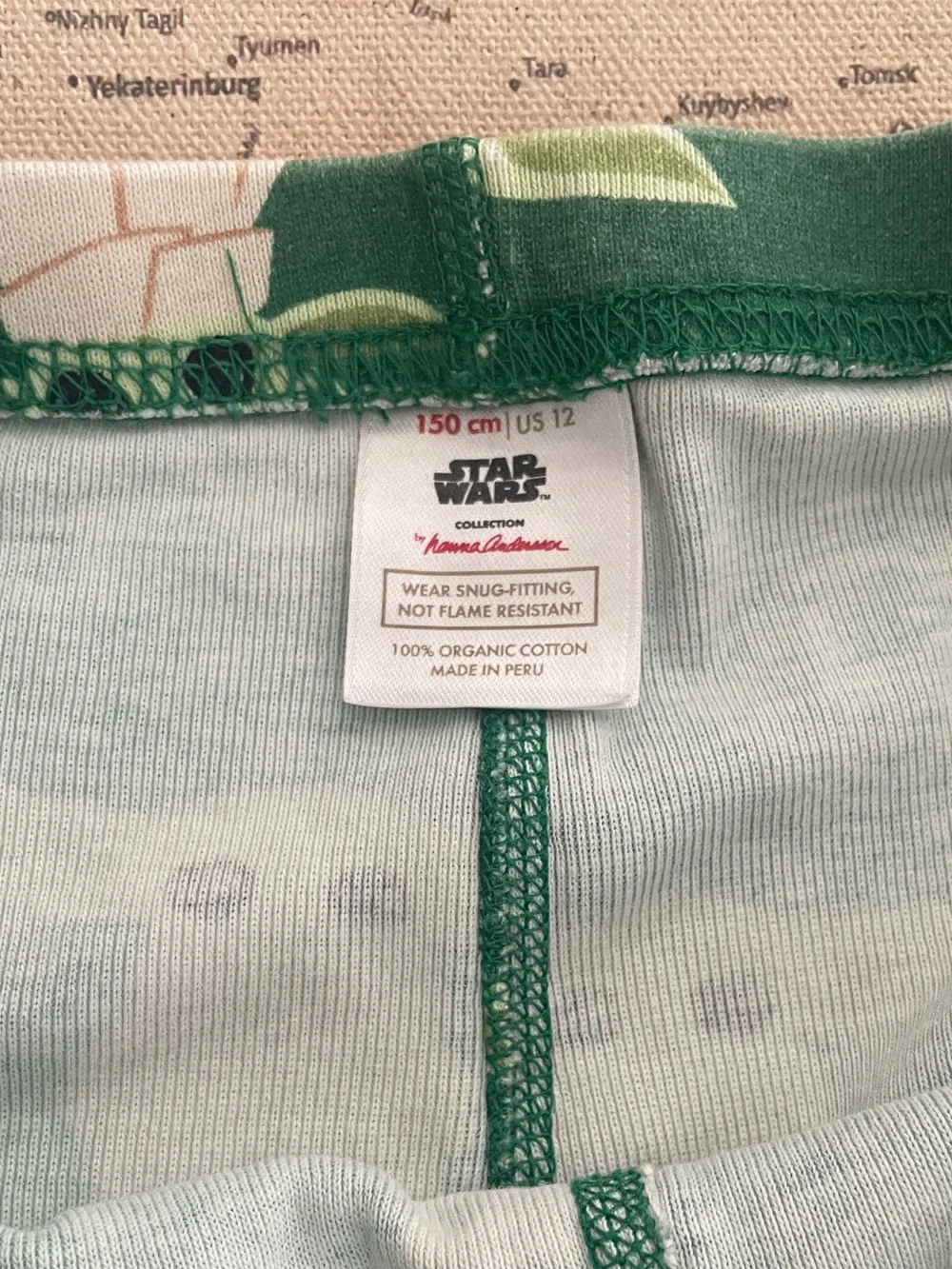 Hanna Andersson Baby Yoda Star Wars Pajamas Unisex Size 12